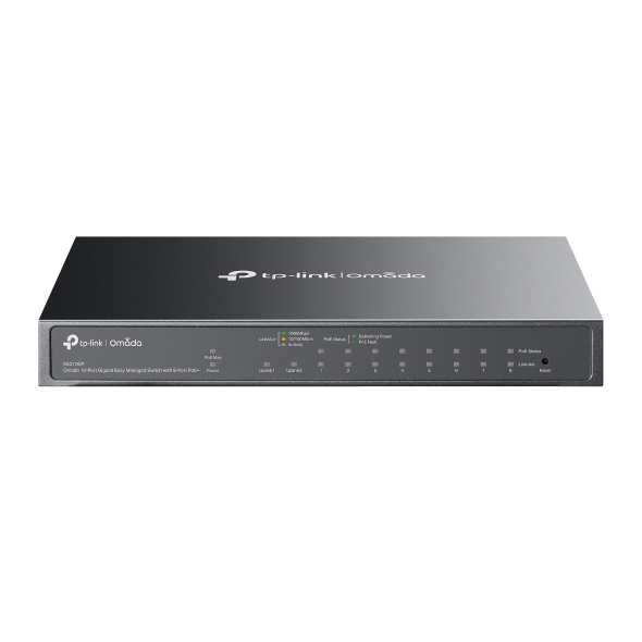 Omada 8-Port PoE+ ile 10-Port Gigabit Kolay Yönetilebilir Switch