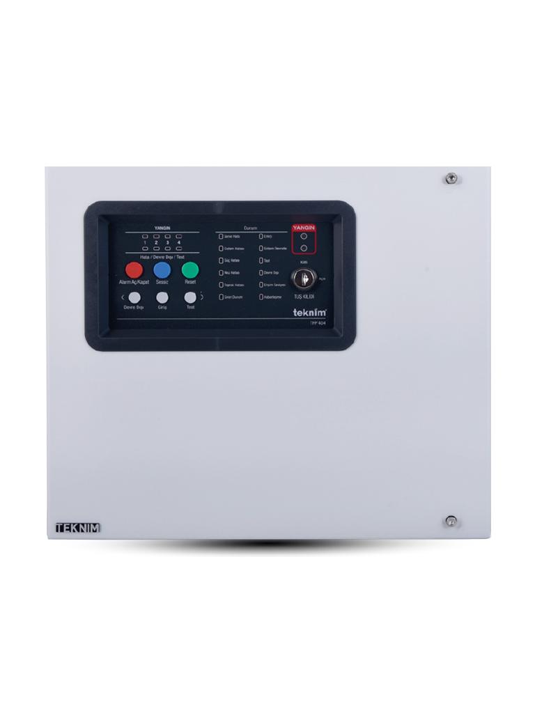 TEKNİM TFP-404 4 BÖLGELİ KONVANSİYONEL YANGIN ALARM PANELİ