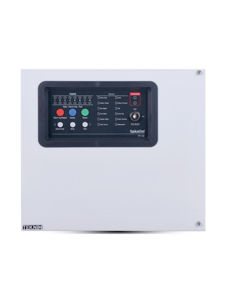 TEKNİM TFP-408 8 BÖLGELİ KONVANSİYONEL YANGİN ALARM PANELİ
