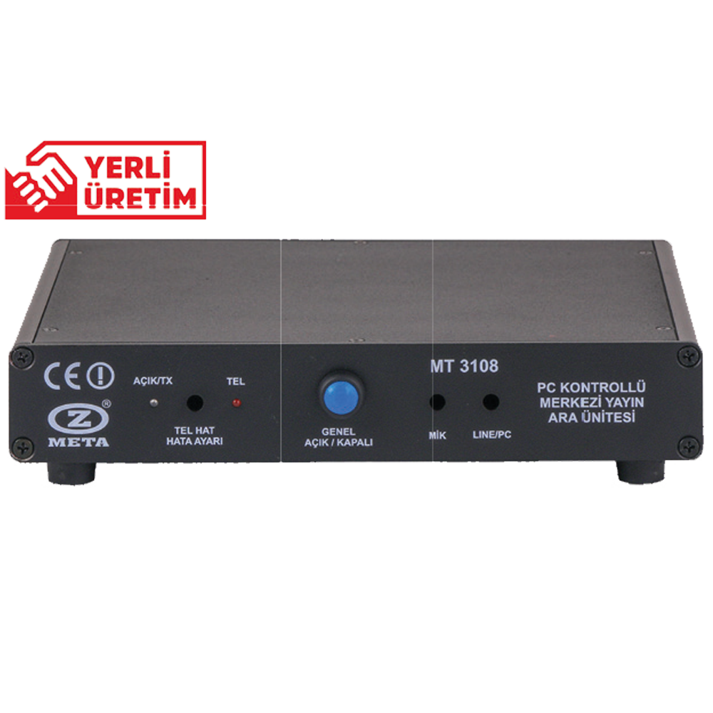 MT 3108 PC KONTROLLÜ  MERKEZİ YAYIN ARA ÜNİTESİ