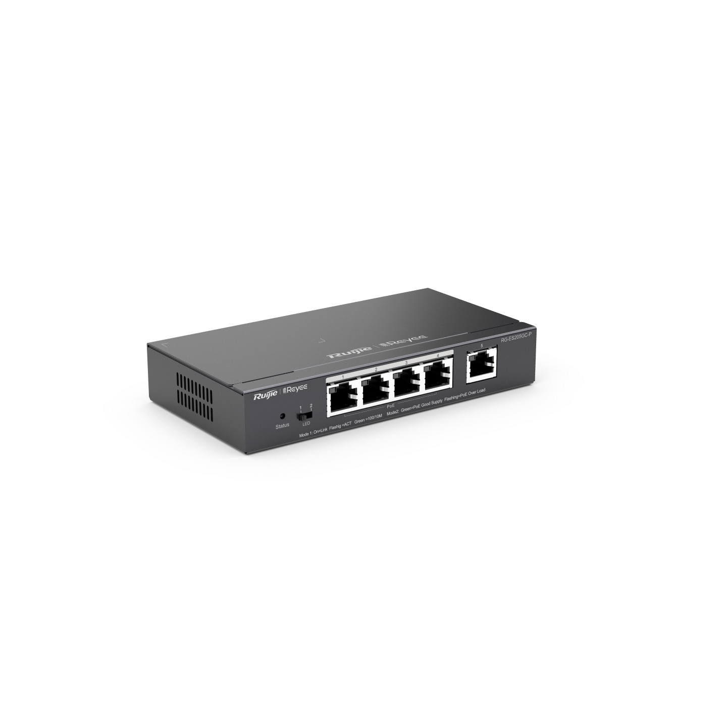 RG-ES205GC-P, 5-Port Gigabit Bulut Yönetimli (Cloud Managed) PoE Olmayan Anahtar