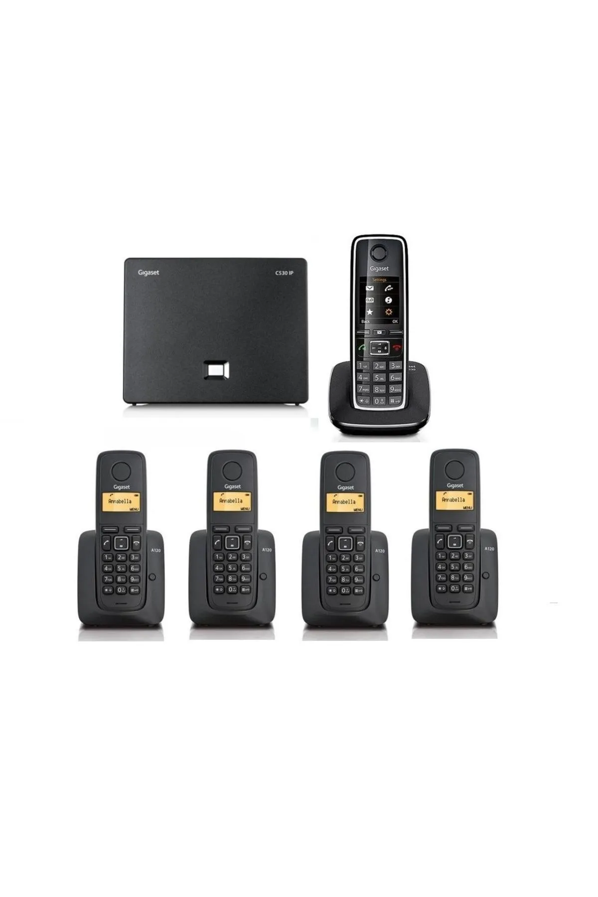 Gigaset C530 Ip 5 Dahili Dect Telsiz Kablosuz Telefon Santrali